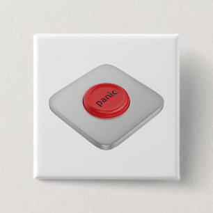 Red round panic button