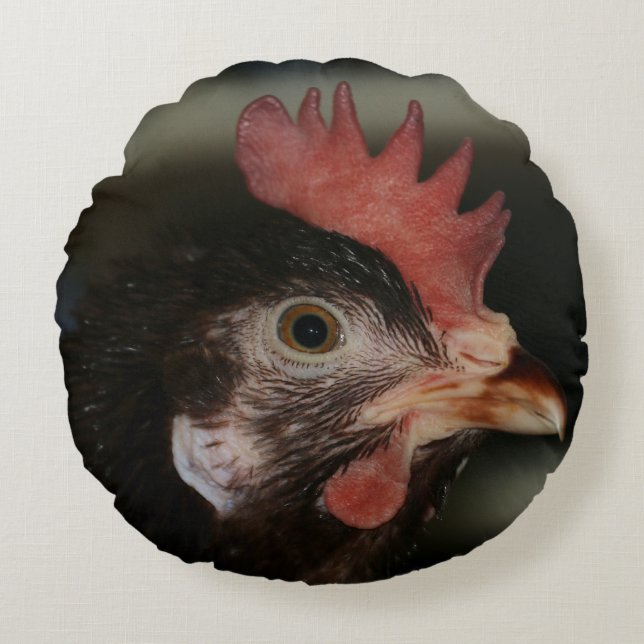 Red Round Pillow (Front)