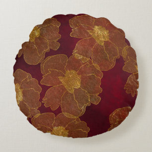Red Round Pillow