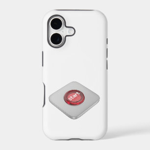 Red round start button