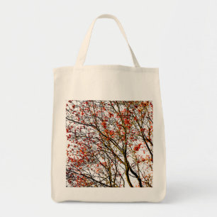Red rowan fruits or ash berries tote bag