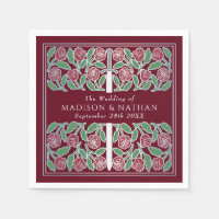 Red Royal Medieval Silver Floral Sword Wedding