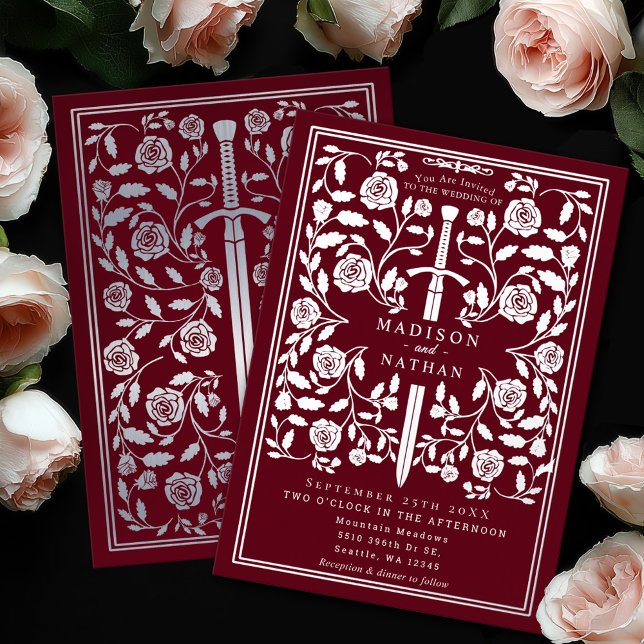 Red Royal Medieval Silver Sword Wedding (Creator Uploaded)