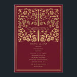 Red Royal Medieval Sword Wedding Program<br><div class="desc">Elegant and modern wedding design inspired by the medieval fantasy genre. Design is not real foil. You can customize this further by clicking on the "PERSONALIZE" button. Matching Items in our shop for a complete party theme.</div>