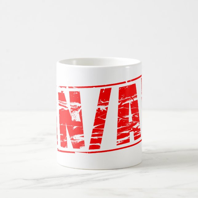 Red rubber stamp N/A Not applicable.  Coffee Mug (Center)