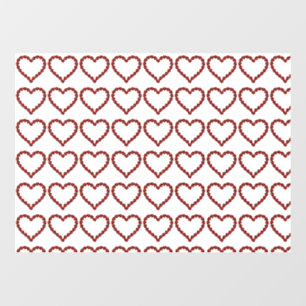 Red Ruby Gemstone Heart Window Cling