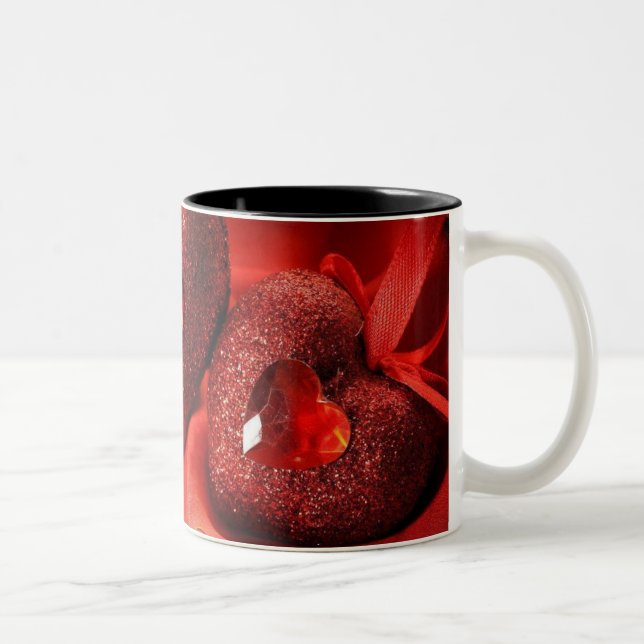 Red Ruby Heart Mug (Right)