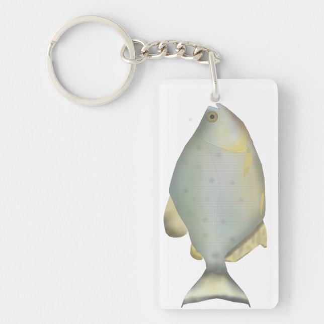 Red Ruby Piranha Keychain (Front)