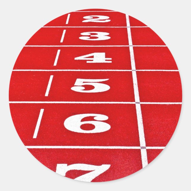 Red Running Track Stickers (Front)