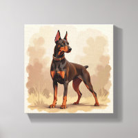 Red Rust Brown Doberman Pinscher Dog