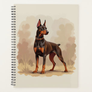 Red Rust Brown Doberman Pinscher Dog Planner