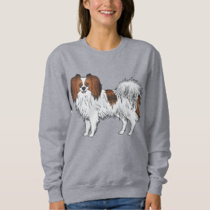 Red Sable Phalène Happy Little Toy Breed Dog Sweatshirt