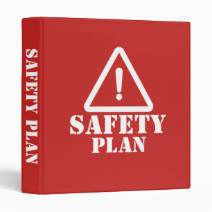 Red Safety Manual Binder