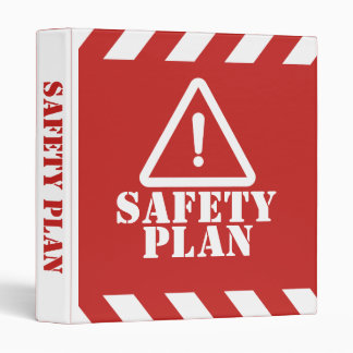 Red Safety Plan Binder