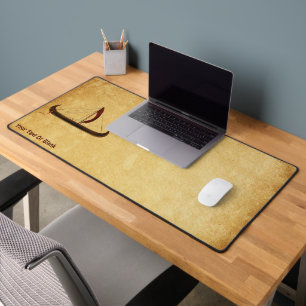 Red Sail Viking Ship Desk Mat