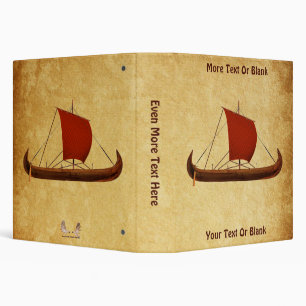 Red Sail Viking Ship II Binder