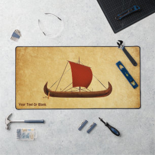 Red Sail Viking Ship II Desk Mat