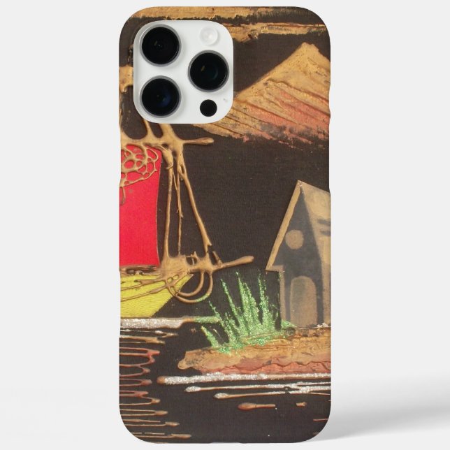 Red Sailboat Landscape Oil Painting Art Print Case-Mate iPhone Case (Back)