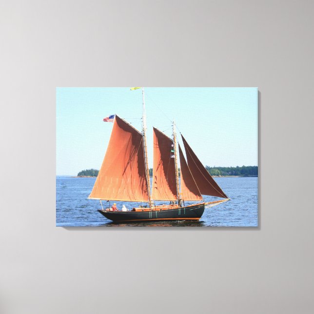 red sails schooner wrapped canvas (Front)