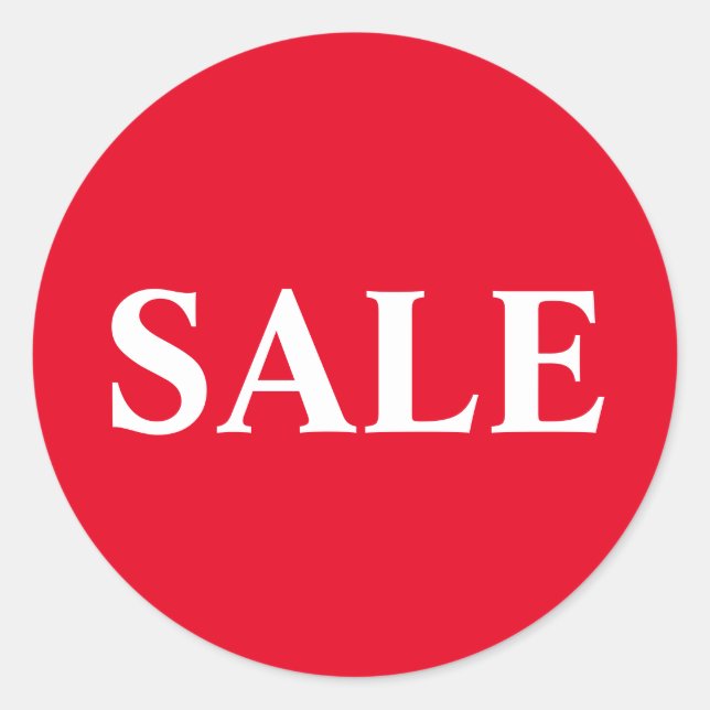 Red Sale Sticker (Front)