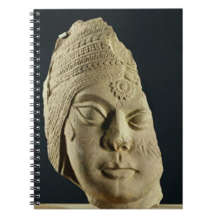 Red sandstone head of Yakshi, Bharhut, 2nd century Notebook