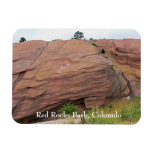 Red Sandstone Monolith at Red Rocks Magnet