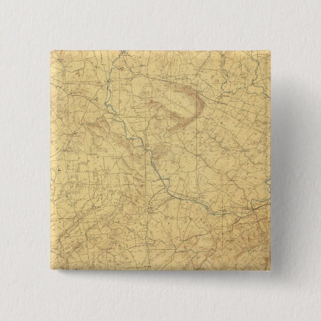 Red Sandstone, New Jersey 2 Inch Square Button (Front)