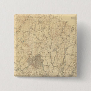 Red Sandstone, New Jersey 3 2 Inch Square Button