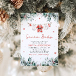 Red Santa Baby Christmas Clothesline Baby Shower Invitation<br><div class="desc">The Santa Baby Red Greenery Winter Christmas Baby Shower Invitation is the perfect way to celebrate your baby’s arrival during the holiday season. Featuring festive red and green colours, winter greenery, and adorable baby clothes on a clothesline, this invitation brings cozy, Christmas charm to your event. Fully customizable, it’s ideal...</div>