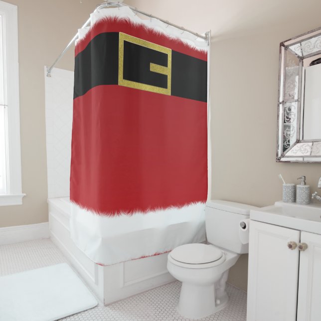 Red Santa Claus Belt & White Fur Christmas Holiday (In Situ)