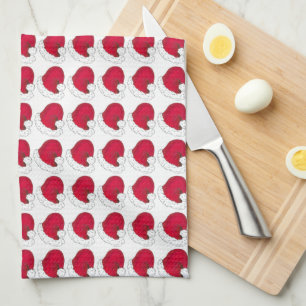 Red Santa Claus Hat Christmas Holiday Foodie Gift Kitchen Towel