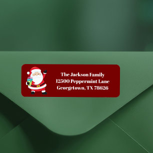 Red Santa Claus Jote Christmas Return Adresse