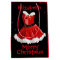 Red Santa Dress Personalized Gift Bag