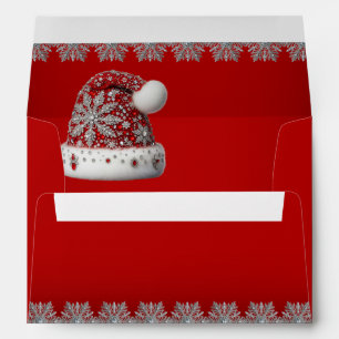 Red Santa Hat Christmas Envelope