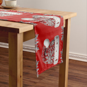 Red Santa Hat Holiday Table Runner