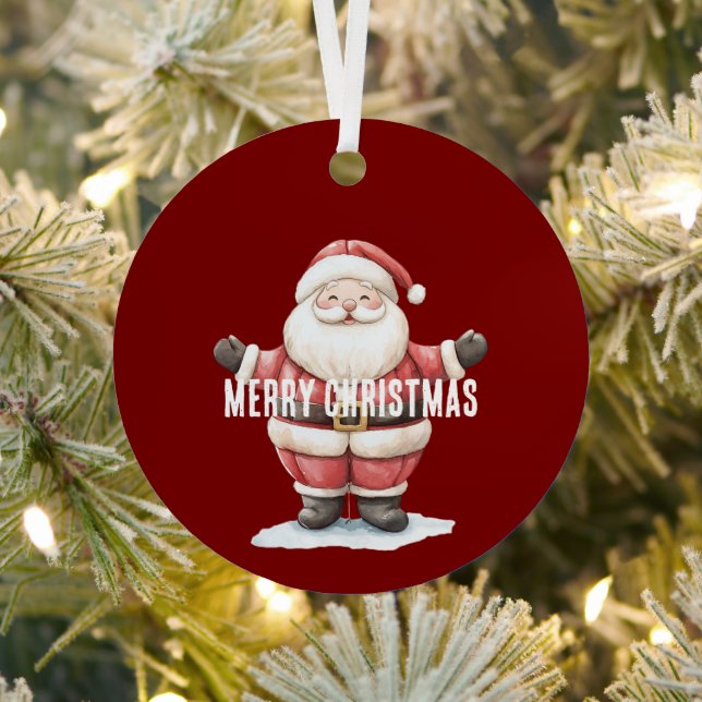 Red Santa Ornaments Christmas  (Insitu)