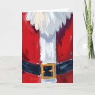 Red Santa Suit Christmas Holiday Card