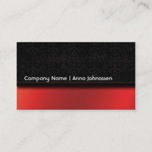 Red Satin • Elegant Business Card