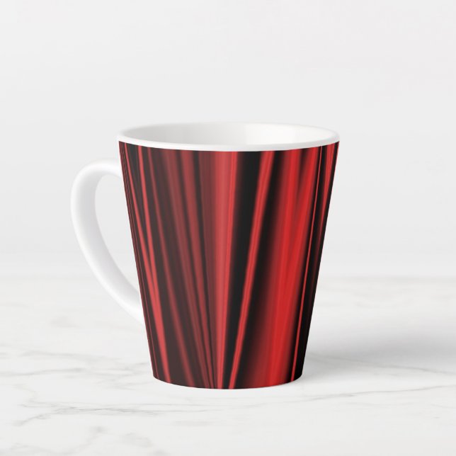 Red Satin - Latte Mug (Left Angle)