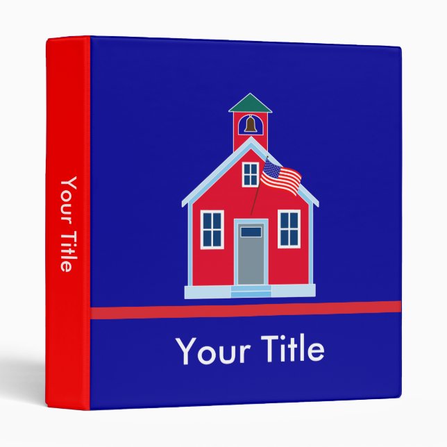 Red School House Binder (Front/Spine)