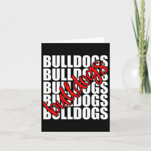Red School Sports Fan Team Spirit Card
