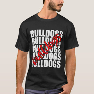 Red School Sports Fan Team Spirit  T-Shirt