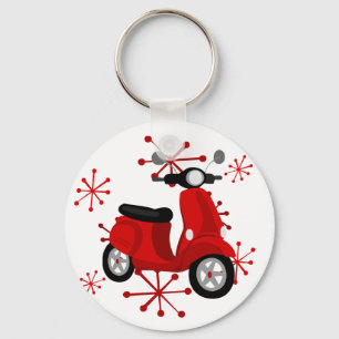 Red Scooter Keychain