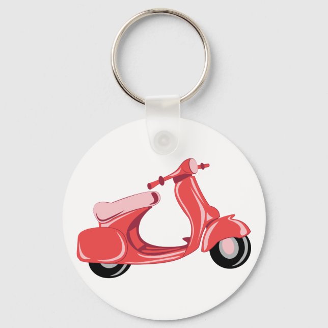 Red Scooter Keychain (Front)