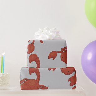 Red Scorpion Illustration Wrapping Paper