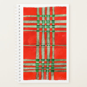 RED SCOTT TARTAN 5,5x8,5 Planificateur / Calendrie