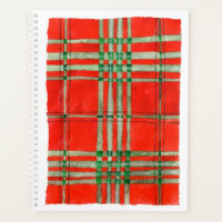 RED SCOTT TARTAN 8,5x11 Planificateur / Calendrier