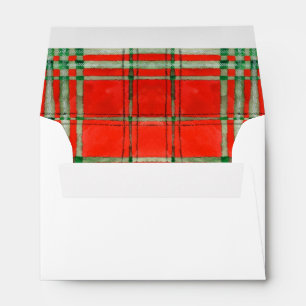 RED SCOTT TARTAN A6 Envelope (4x6 cards)