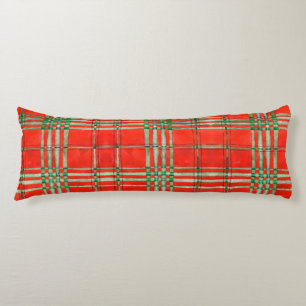 RED SCOTT TARTAN Body Pillow