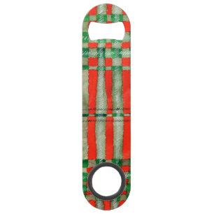 RED SCOTT TARTAN Speed Bottle Opener